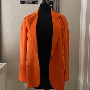 Orange blazer for women